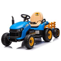 Электротрактор с прицепом Lean Cars BBH-030 (Blue) Thumb
