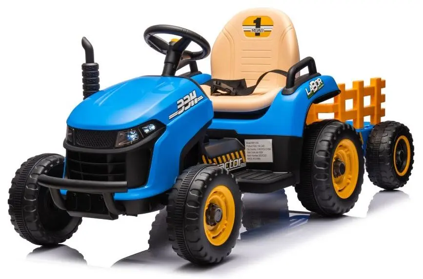 Электротрактор с прицепом Lean Cars BBH-030 (Blue) - 2