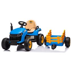 Электротрактор с прицепом Lean Cars BBH-030 (Blue) Thumb