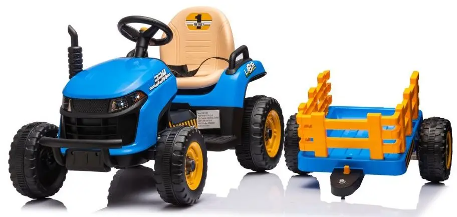 Электротрактор с прицепом Lean Cars BBH-030 (Blue) - 13
