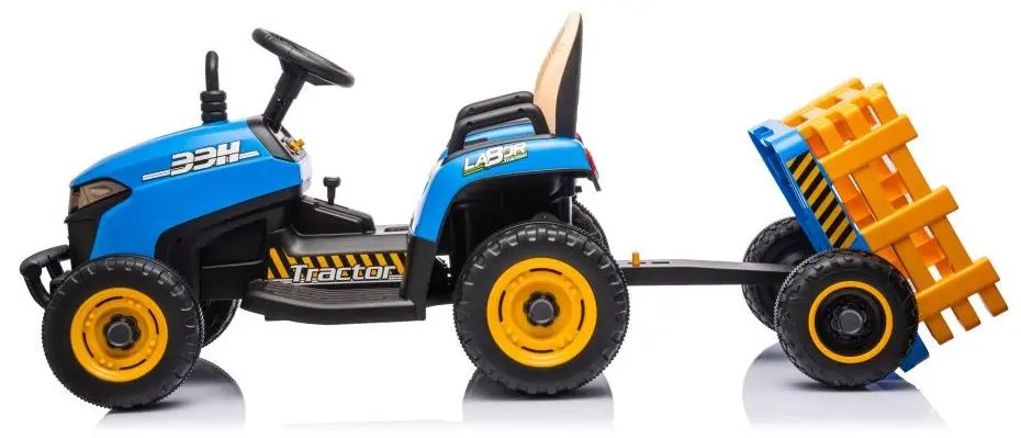 Электротрактор с прицепом Lean Cars BBH-030 (Blue) - 3