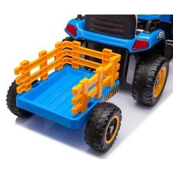 Электротрактор с прицепом Lean Cars BBH-030 (Blue) Thumb