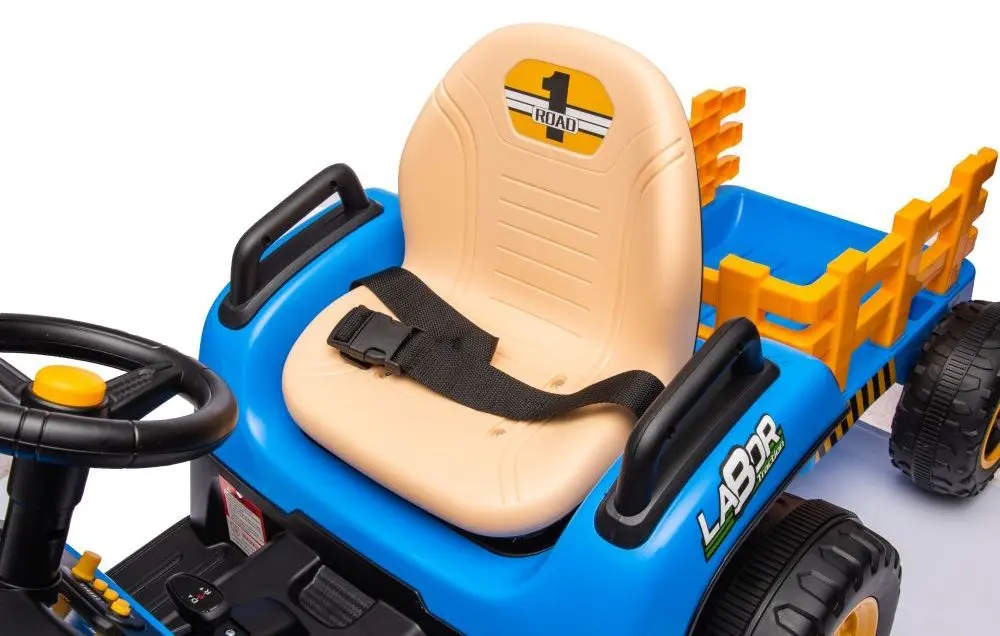 Электротрактор с прицепом Lean Cars BBH-030 (Blue) - 6