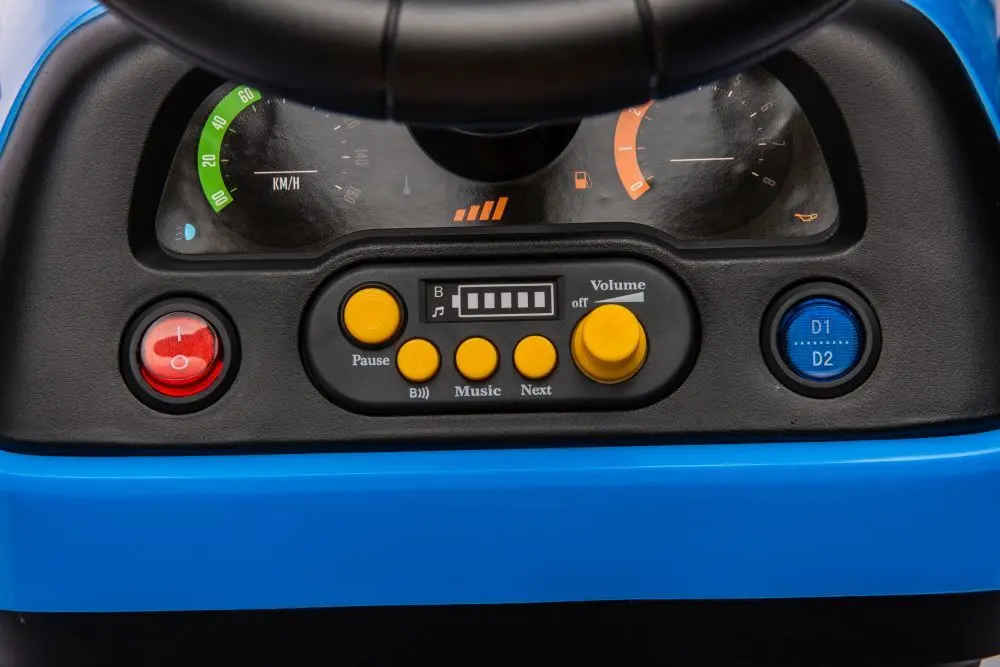 Электротрактор с прицепом Lean Cars BBH-030 (Blue) - 10