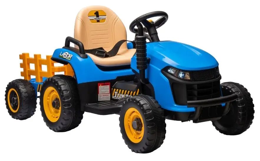 Электротрактор с прицепом Lean Cars BBH-030 (Blue)