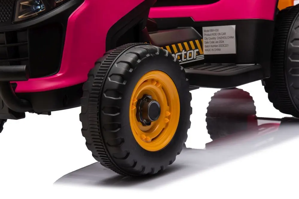 Tractor electric cu remorca Lean Cars BBH-030 (Pink) - 12