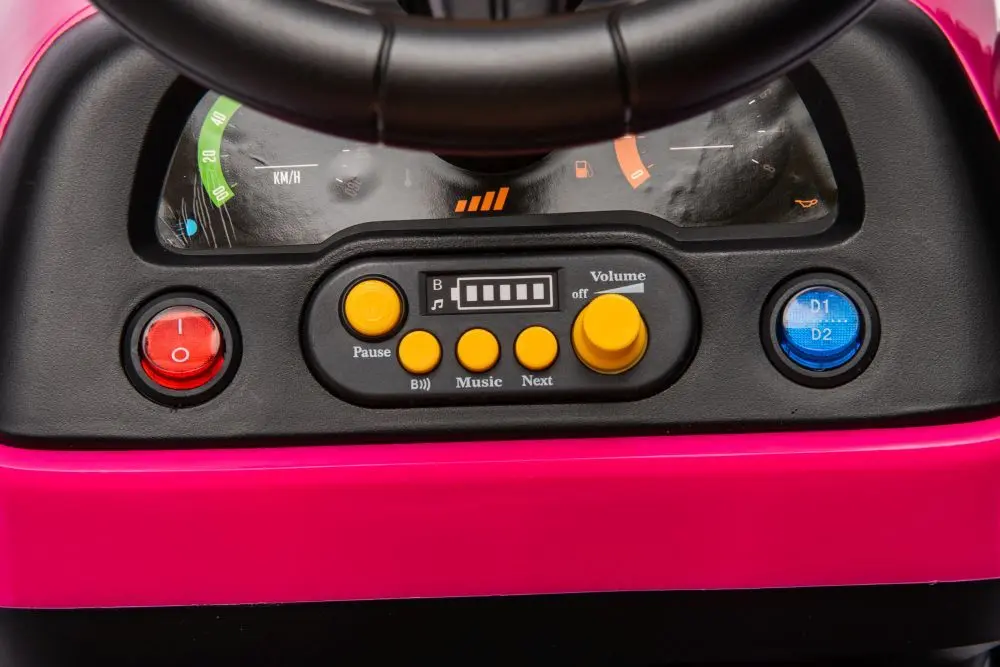 Tractor electric cu remorca Lean Cars BBH-030 (Pink) - 14