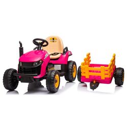 Tractor electric cu remorca Lean Cars BBH-030 (Pink) Thumb