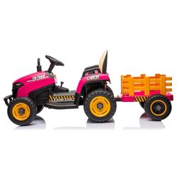 Tractor electric cu remorca Lean Cars BBH-030 (Pink) Thumb