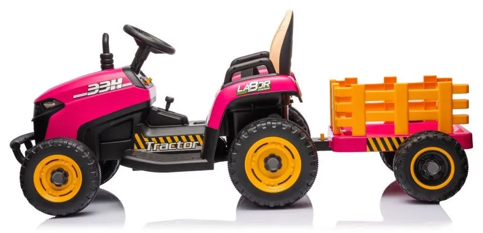 Tractor electric cu remorca Lean Cars BBH-030 (Pink) - 3