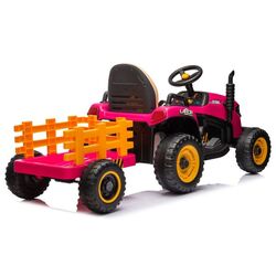 Tractor electric cu remorca Lean Cars BBH-030 (Pink) Thumb