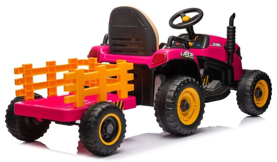 Tractor electric cu remorca Lean Cars BBH-030 (Pink) - 5