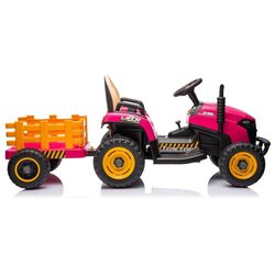 Tractor electric cu remorca Lean Cars BBH-030 (Pink) Thumb