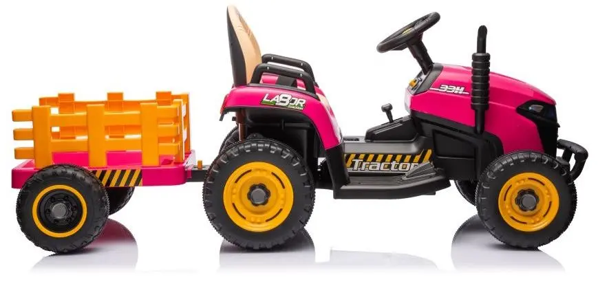 Tractor electric cu remorca Lean Cars BBH-030 (Pink) - 7