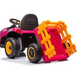 Tractor electric cu remorca Lean Cars BBH-030 (Pink) Thumb