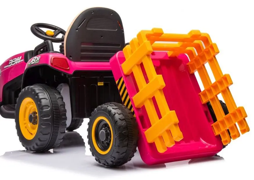 Tractor electric cu remorca Lean Cars BBH-030 (Pink) - 8
