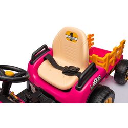 Tractor electric cu remorca Lean Cars BBH-030 (Pink) Thumb