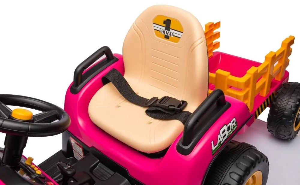 Tractor electric cu remorca Lean Cars BBH-030 (Pink) - 9