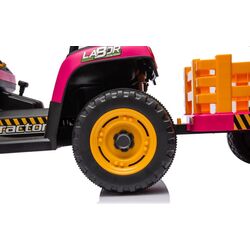 Tractor electric cu remorca Lean Cars BBH-030 (Pink) Thumb