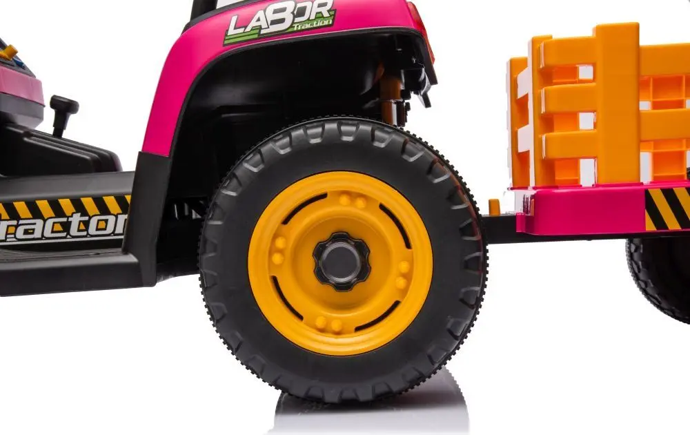 Tractor electric cu remorca Lean Cars BBH-030 (Pink) - 10