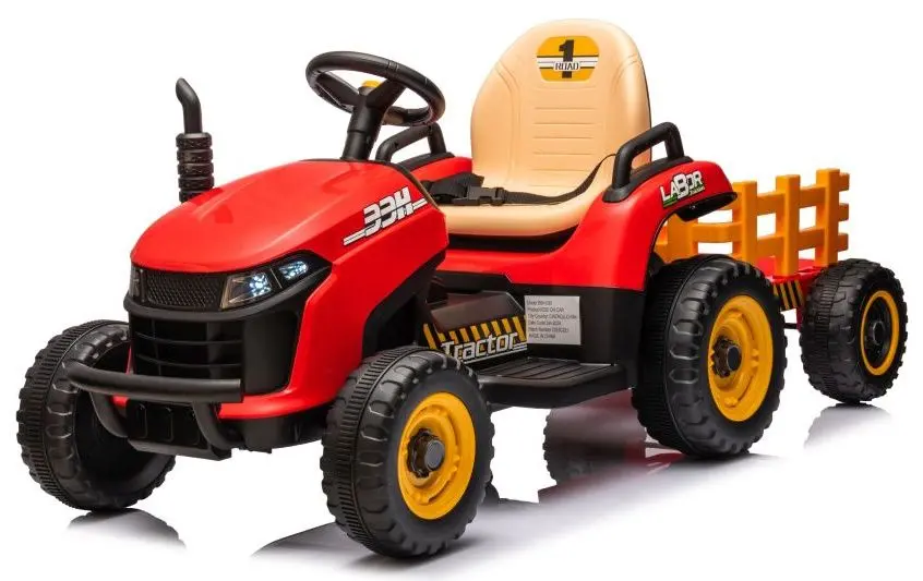Электротрактор с прицепом Lean Cars BBH-030 (Red) - 2