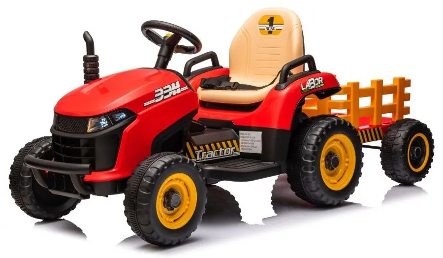 Электротрактор с прицепом Lean Cars BBH-030 (Red) - 3