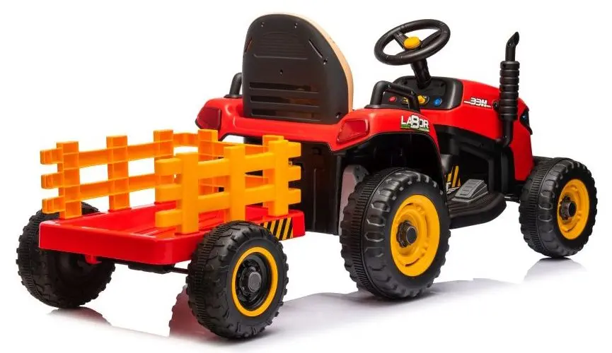 Электротрактор с прицепом Lean Cars BBH-030 (Red) - 4