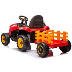 Электротрактор с прицепом Lean Cars BBH-030 (Red) Thumb