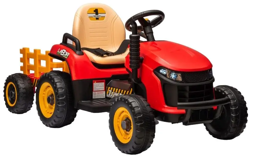Электротрактор с прицепом Lean Cars BBH-030 (Red)