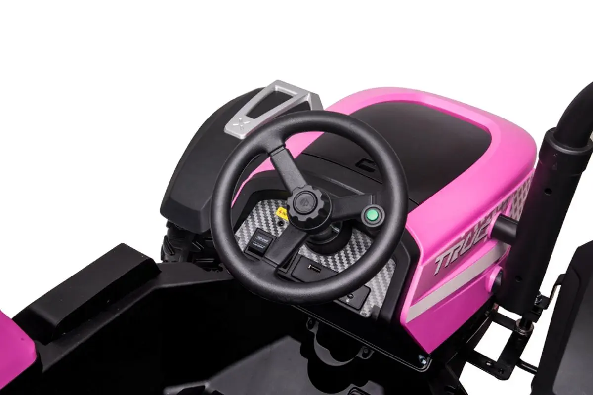 Электротрактор с прицепом Lean Cars BLT-206 9784 (Pink) - 5