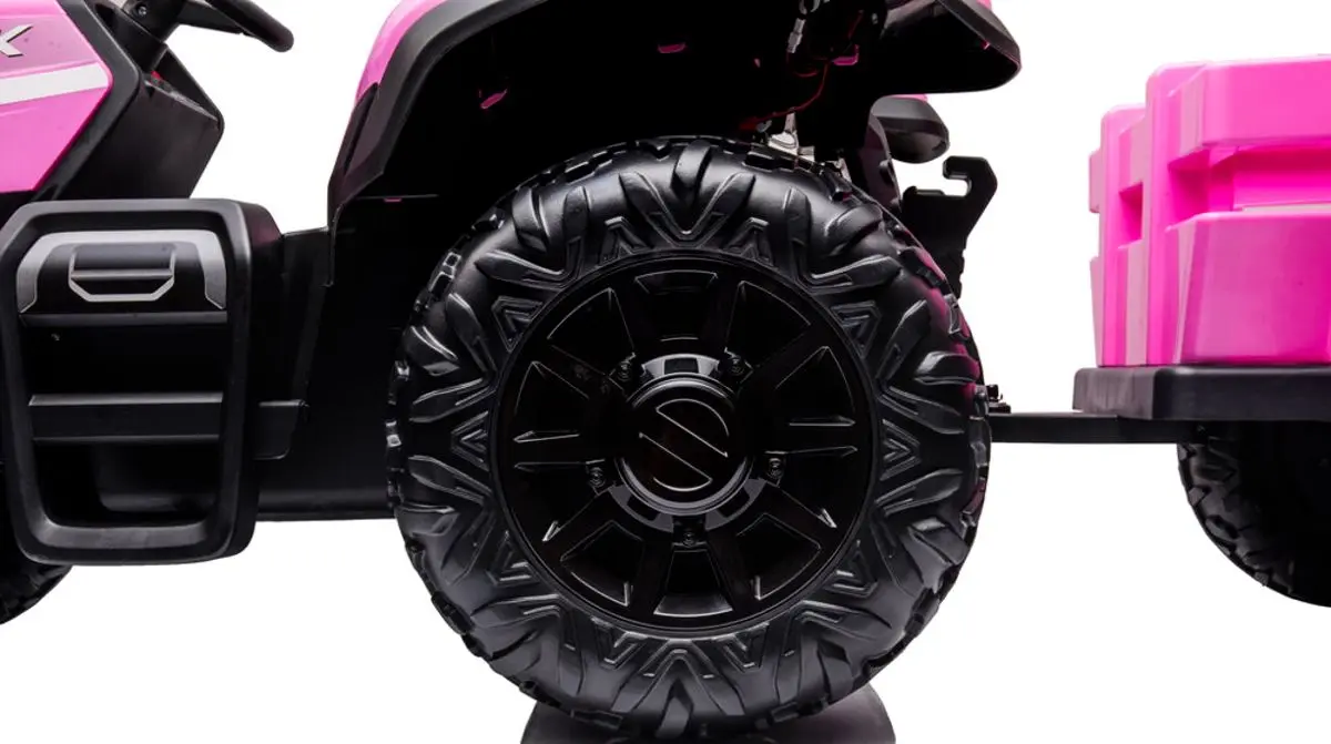 Электротрактор с прицепом Lean Cars BLT-206 9784 (Pink) - 6