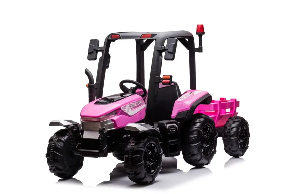 Электротрактор с прицепом Lean Cars BLT-206 9784 (Pink)