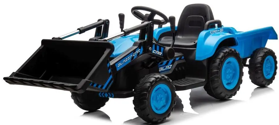 Tractor electric cu remorcă Lean Cars BW-X002A (Blue/Black) - 5