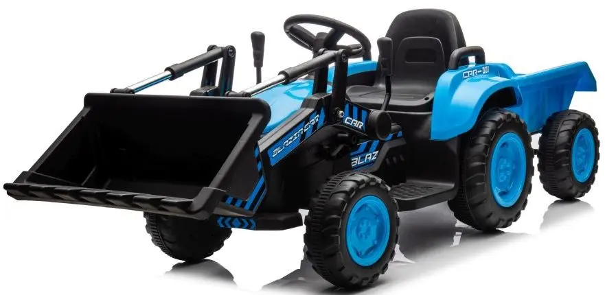 Tractor electric cu remorcă Lean Cars BW-X002A (Blue/Black) - 6