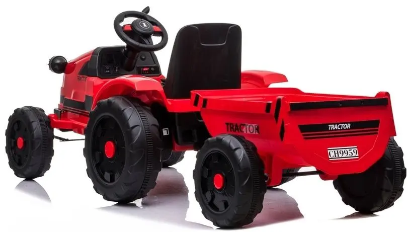Tractor electric cu remorcă Lean Cars CH9959 (Red) - 3