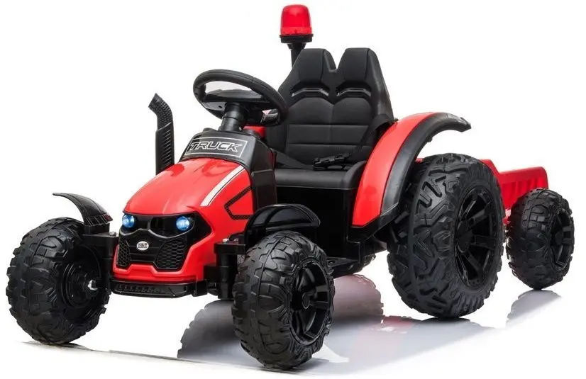 Электротрактор с прицепом Lean Cars HZB-200 (Red) - 2