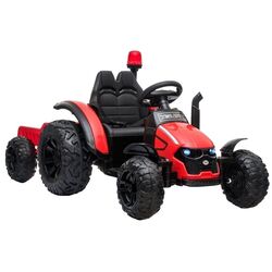 Электротрактор с прицепом Lean Cars HZB-200 (Red)