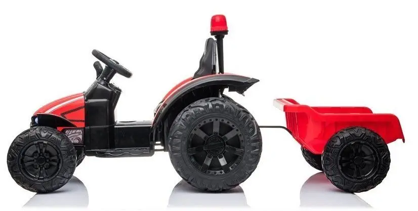 Электротрактор с прицепом Lean Cars HZB-200 (Red) - 4