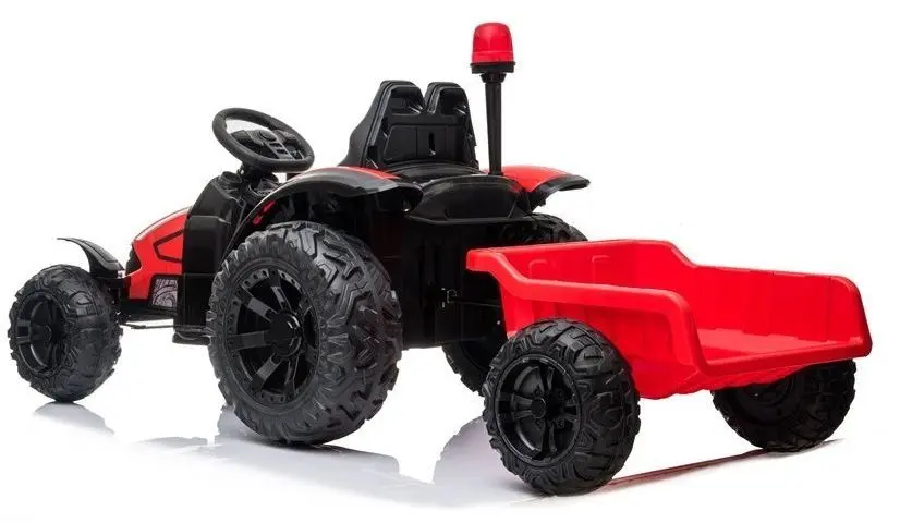 Электротрактор с прицепом Lean Cars HZB-200 (Red) - 5