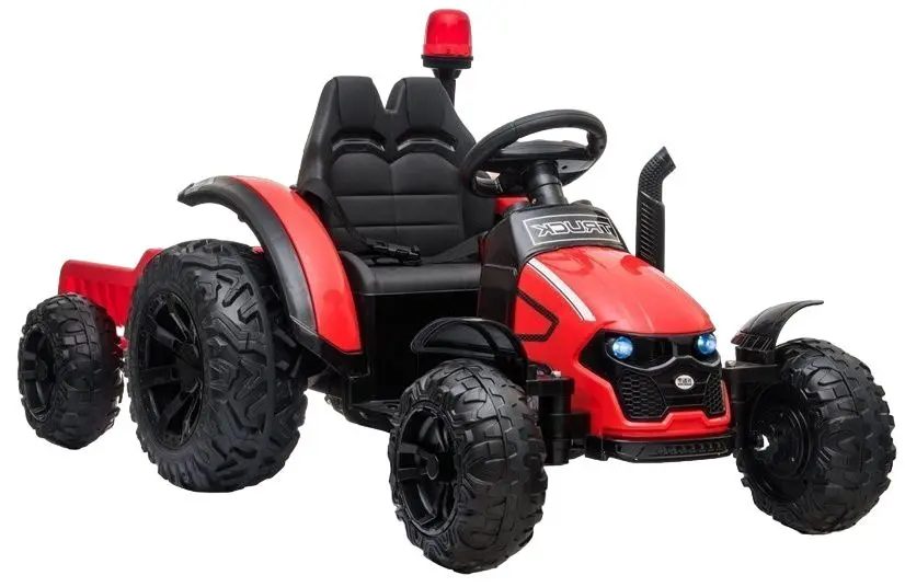 Электротрактор с прицепом Lean Cars HZB-200 (Red)