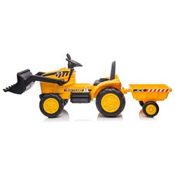 Tractor electric cu remorca Lean Cars S617 (Yellow) Thumb