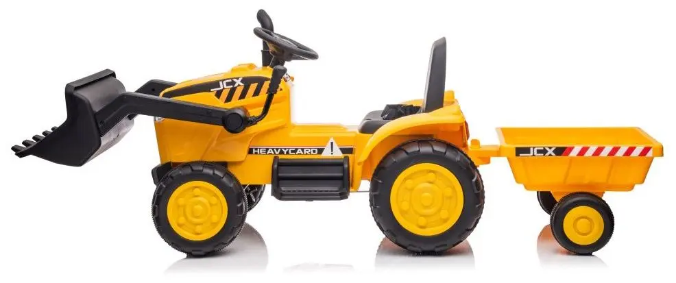 Tractor electric cu remorca Lean Cars S617 (Yellow) - 2