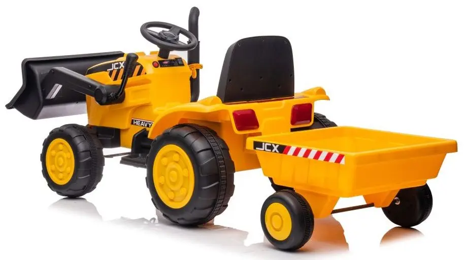 Tractor electric cu remorca Lean Cars S617 (Yellow) - 3