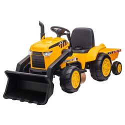 Tractor electric cu remorca Lean Cars S617 (Yellow)