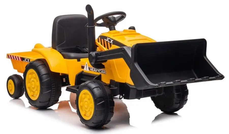 Tractor electric cu remorca Lean Cars S617 (Yellow) - 10