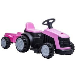 Tractor electric cu remorca Lean Cars TR1908T (Pink)