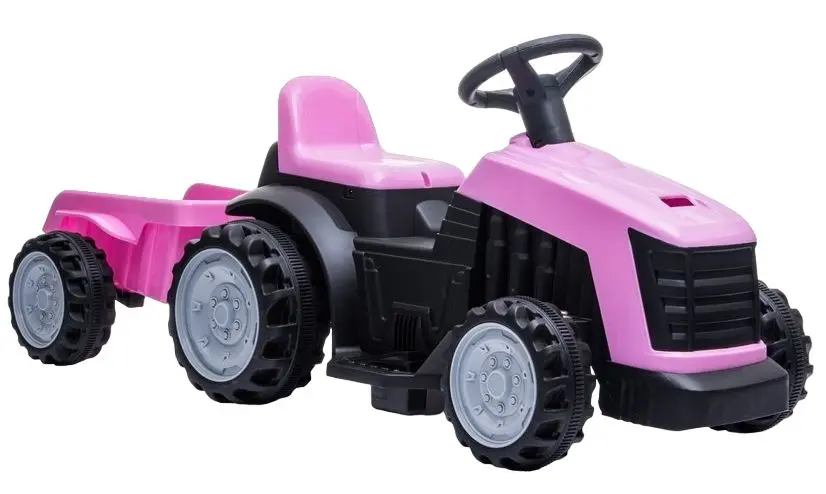 Tractor electric cu remorca Lean Cars TR1908T (Pink)