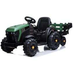 Tractor electric cu remorca Lean Cars Traktor BDM0925 (Military Green) Thumb