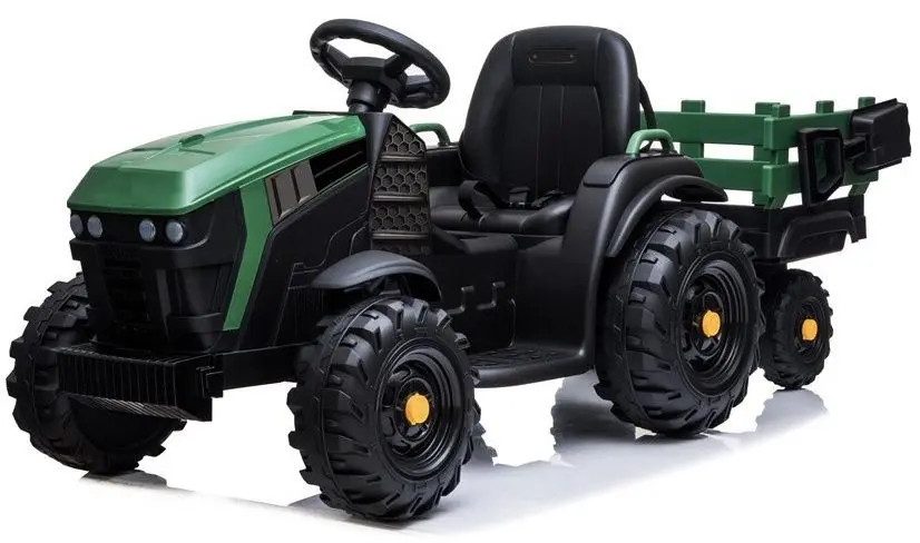 Tractor electric cu remorca Lean Cars Traktor BDM0925 (Military Green) - 2
