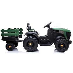 Tractor electric cu remorca Lean Cars Traktor BDM0925 (Military Green) Thumb